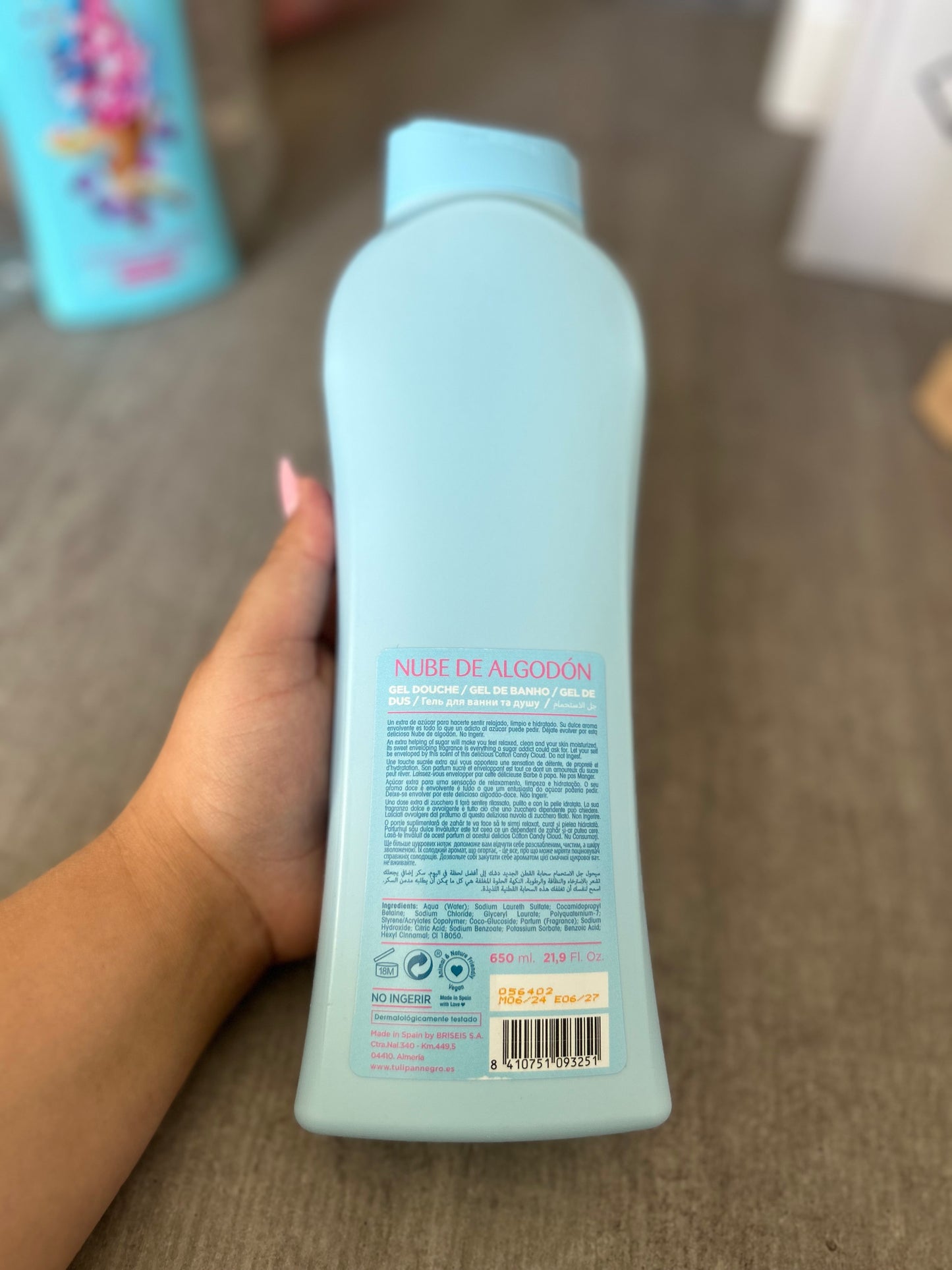 Gel douche barbe à papa
